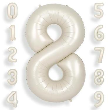 Imagem de Balões Foil Helium Number Festa de 8º Aniversário da SUWEN