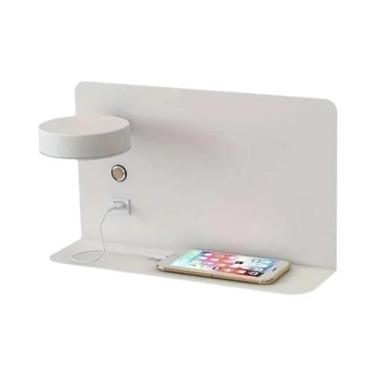 Imagem de Luminária De Parede LED Moderna Com Carregamento USB, Luz Noturna Para