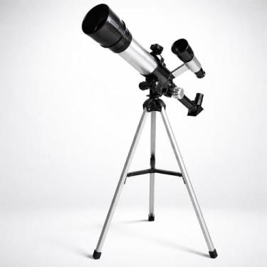 Imagem de Telescópio Astronômico Refrator 60x com Tripé Ajustável e Lentes - Gen