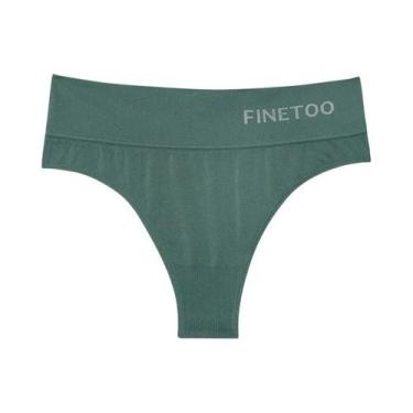 Imagem de Calcinhas Sem Costura Para Mulheres, Tanga Macia De Cintura Média, Tam