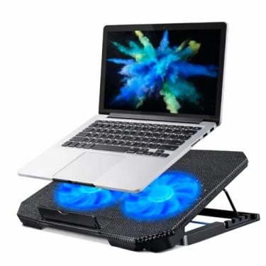 Imagem de Base Suporte para Notebook até 17" com Cooler Duplo Ultra Silencioso, LED Azul, 8 Nívei...