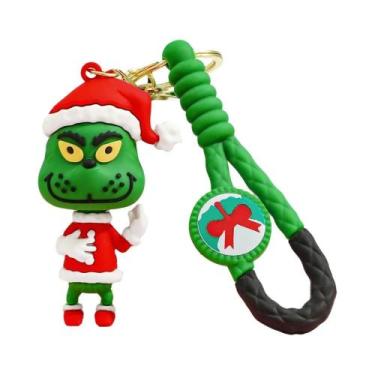 Imagem de Chaveiros De Esmalte Com Tema De Natal: Árvore, Guirlanda E Papai Noel