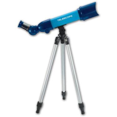 Imagem de Telescópio Astronômico STEM 40x 60x 80x Foco Ajustável Azul Cód. 4162 