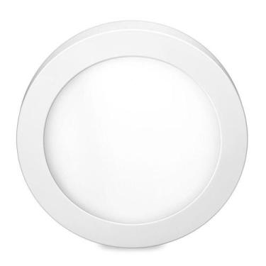 Imagem de Luminária Painel de Led de Sobrepor Redonda Downlight 12w Bivolt Branc