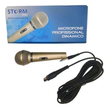 Imagem de Microfone Dinâmico Carol Mud-515 Profissional Com Cabo - STORM
