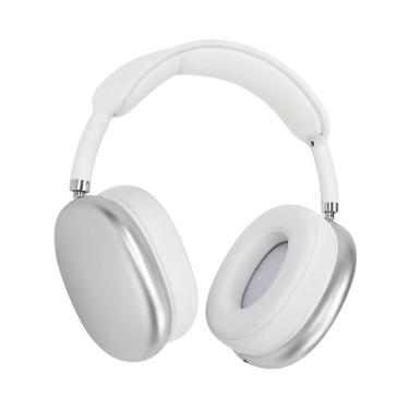 Imagem de Headset sem Fio MDM Bluetooth Over Ear com Cartão Micro SD para Celular Notebook e Smart TV Prata