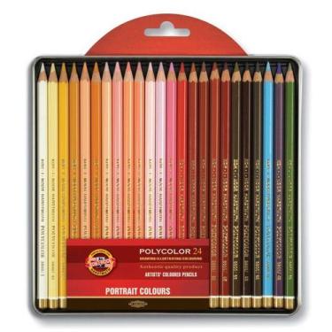 Imagem de Lápis De Cor Artístico Polycolor 24 Cores Retrato Koh-I-Noor