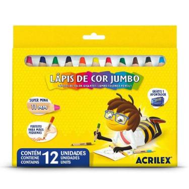 Imagem de Lápis de Cor Jumbo Acrilex - 12 cores