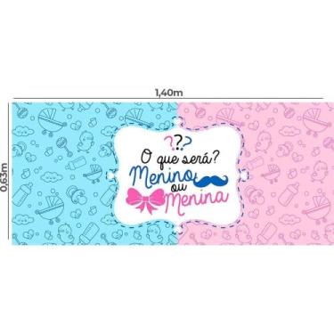Imagem de TNT Estampado 1,40M 40G Painel CHA Revelacao 1,40X0,63 PCT.C/25 - Mewi