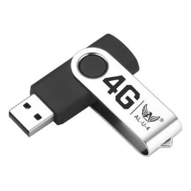 Imagem de Pendrive 4GB Usb 2.0 Altomex AL-U-4 Preto e Prata