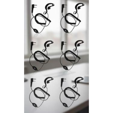 Imagem de Kit 6 Fones Lapela PTT 2 Pinos Rádio Comunicador - Congratulations Sto