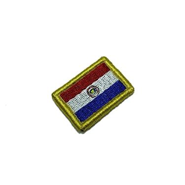 Imagem de BP0047V31 Bandeira Paraguai Patch Bordado Fecho Contato