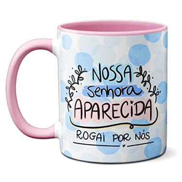 Imagem de Caneca Rogai Por Nós Nossa Senhora Aparecida Presente (Rosa)