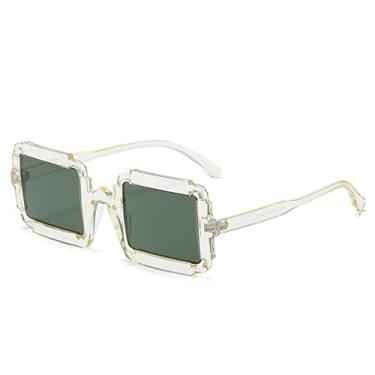 Imagem de Óculos de sol quadrado design de luxo steampunk masculino pequeno oco óculos de sol feminino sombras uv400 óculos gafas de sol, 2, tamanho único