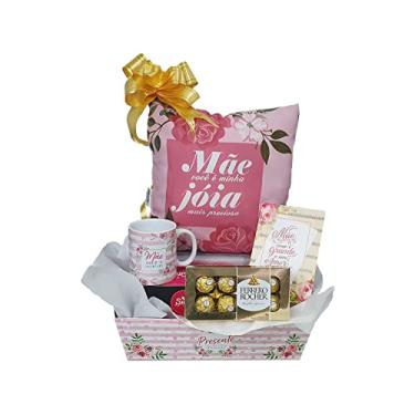 Imagem de Kit de presente para Mãe Cesta de presente para mamãe com caixa de chocolate Ferrero T8 Dia das Mães