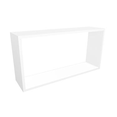 Imagem de Nicho Retangular em Mdf Branco Para Decoração de Quartos Salas e Ambientes - 45x24x10cm Poma shop
