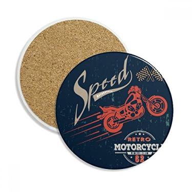 Imagem de Padrão de motocicleta mecânica, contorno, porta-copos, caneca, proteção de mesa, pedra absorvente
