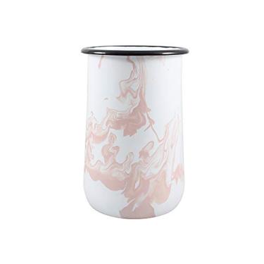 Imagem de Porta Utensílios Esmaltado Marmoriazado Rosa Claro G - Ewel