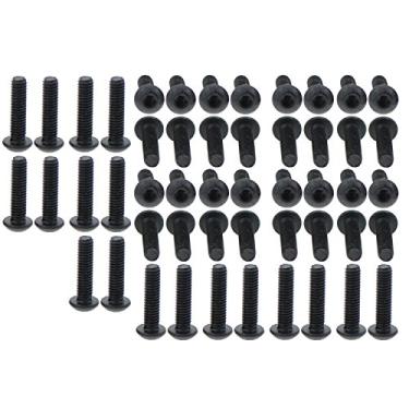 Imagem de Parafusos sextavados com cabeça de botão de liga de aço grau 10,9, M4X16, Black