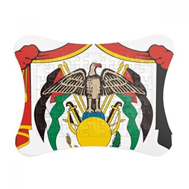 Imagem de Jordan National Emblema Country Moldura de quebra-cabeça Decoração de imagem Enfeite de jogo de quebra-cabeça