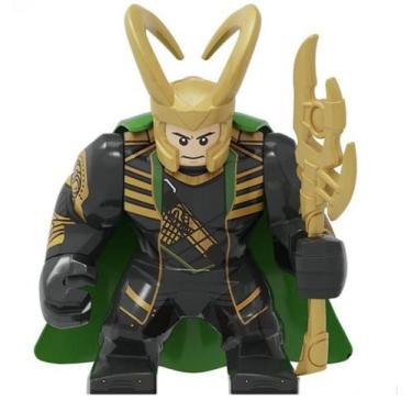 Imagem de Boneco Grande Blocos De Montar Big Loki Marvel Vingadores - Mega Block