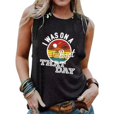 Imagem de Camiseta feminina Good Day to Drink Funny Cruise Mode com estampa de letras, sem mangas, presente de remo e férias de verão, Cinza 1, XXG