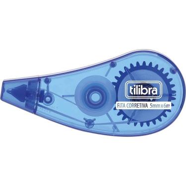 Imagem de Corretivo Em Fita 5mm X 6m Tilibra Azul