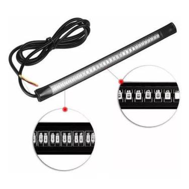 Imagem de Lanterna 48 Led Flexível Traseira Moto Pisca Luz Freio 12v - Smartway
