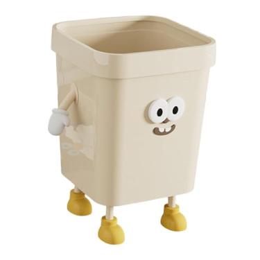 Imagem de Generic Lixeira com tampa aberta, cesto de lixo multifuncional, criativo, desenho animado, lata de lixo para casa, dormitório, sala de estar, cozinha, estudo, Grande Posição