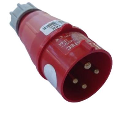 Imagem de Plugue Tomada Industrial 024 3P+T 6H 380VAC 32A Vermelho IP44 - Sibrat