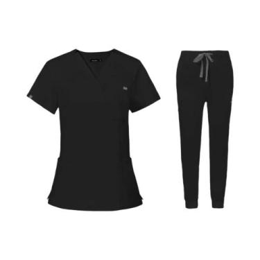 Imagem de Uniforme Médico para Enfermeira - Conjunto de Scrubs para Hospital e C