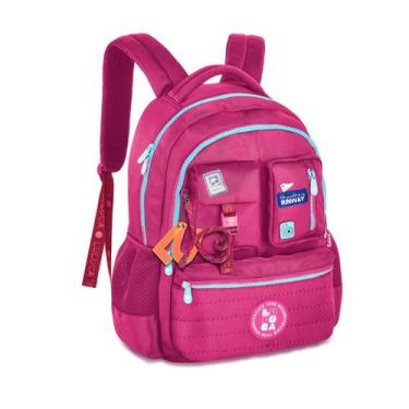Imagem de Mochila Escolar Juvenil Da Youtuber Luluca - Clio, Rosa