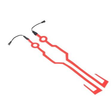 Imagem de Capacetes de Motocicleta Fita de LED para Capacetes Fita de Luz de Alto Brilho Em PVC à Prova D'água Sinal de Aviso de Segurança para Atividades Ao Ar Livre