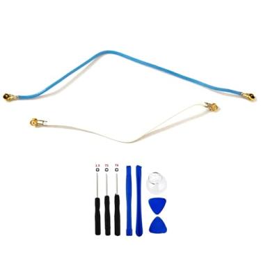 Imagem de 2 peças/conjunto de antena de sinal cabo flexível peça de reparo para Samsung Galaxy S8 G950U versão americana, com kit de ferramentas