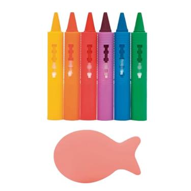 Imagem de Zippy Toys, Giz de Cera Infantil Colorido Mágico Retrátil com Esponja para Paredes do Banheiro — Hora do Banho