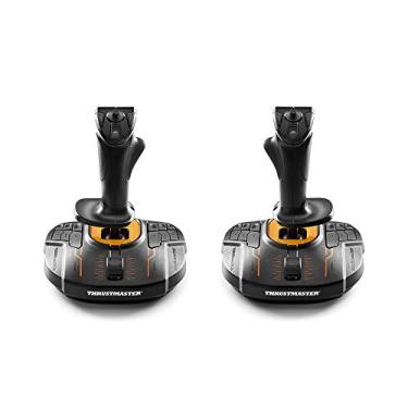 Imagem de T.16000M FCS Space Sim Duo - combina dois joysticks T.16000M FCS para que os jogadores joguem com as mãos esquerda e direita ao mesmo tempo.