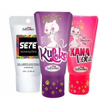Imagem de Kit Gel Excitante, Gel Dessensibilizante Anal e Gel Lubrificante Sete 