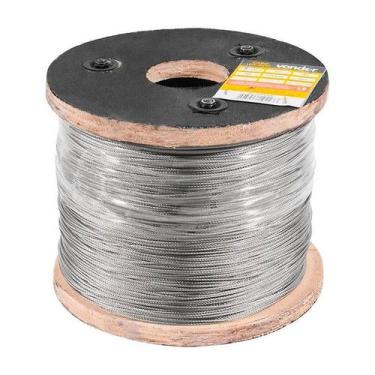 Imagem de CABO DE AÇO VONDER INOX 6X7 80M 2,38 mm 3/32