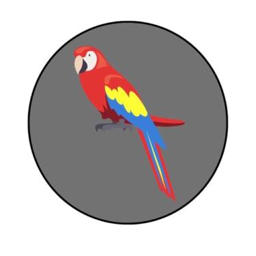 Imagem de Adesivo Decorativo Redondo, Tema Animais, 250mm, Vários Modelos (ANM244, COUCHÉ190, 250 MM)