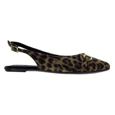 Imagem de Sapato SlingBack Salto Baixo Moleca 5444.333 Preto, 37, Onca