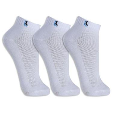Imagem de Meias Lupo - Kit C/3 Pares Meias Cano Curto Ref.3225-089, Branco, 41-4