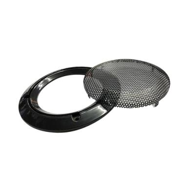 Imagem de MotiveTech Protetor de grade de alto-falante de 3,5" em malha metálica para festival de música, palco comercial, performance em shopping, Preto