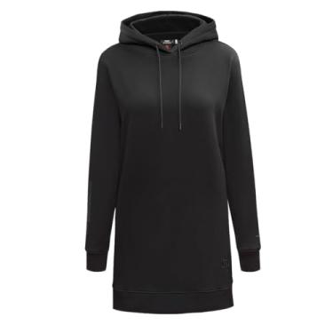 Imagem de Vestido feminino NBA Classic 3BK com capuz felpudo nas costas escovadas