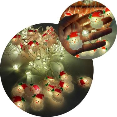 Imagem de Pisca Cortina Papai Noel Natal 80 Lâmpadas LED 110-220v 3x1M