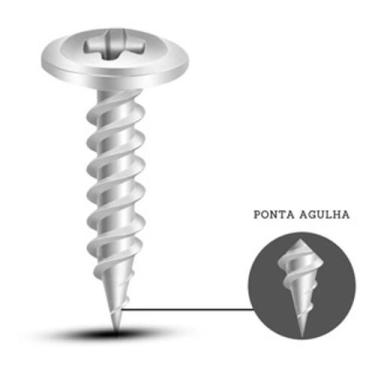 Imagem de Parafuso Ponta Agulha Para Forro De Pvc 4,2x13 Cx 500pcs - BELENUS
