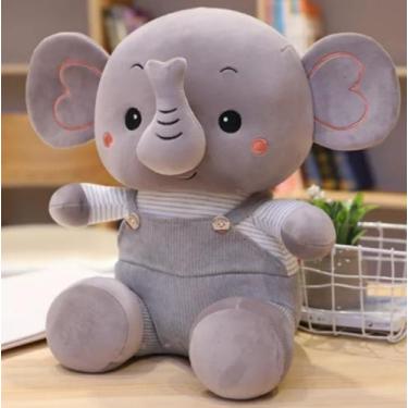 Imagem de Bicho De Pelúcia Elefante Fofinho Divertido Macio 22cm - Toy Home, Cin