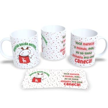 Imagem de Caneca de Porcelana com Tema de Natal – Para Café, Chá e Chocolatinho Quente (Querida amiga secreta)
