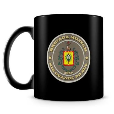 Imagem de Caneca Personalizada Brigada Militar do Rio Grande do Sul - 100% Preta