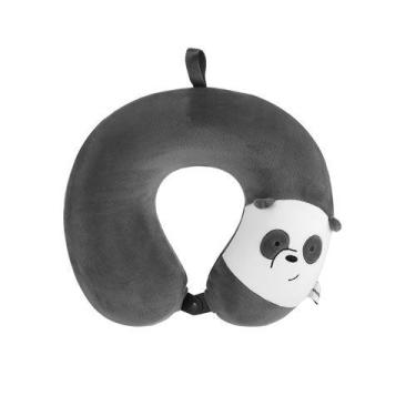 Imagem de Travesseiro e Almofada de Pescoço We Bare Bears Panda Miniso
