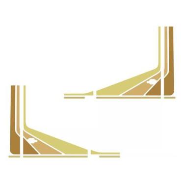 Imagem de Par De Adesivos Decorativos Para Faixa Lateral De Caminhão - SPTS, DEG